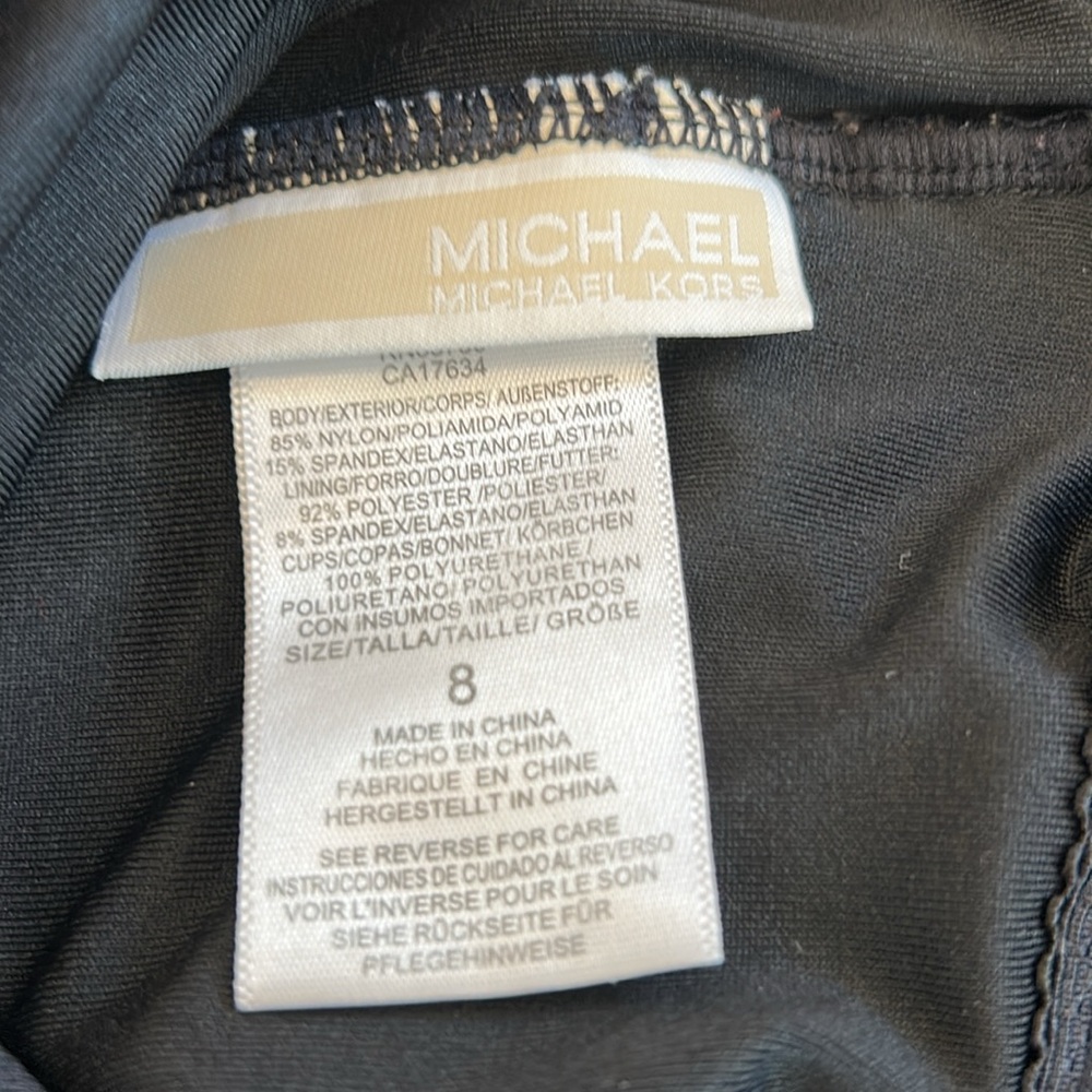Michael Kors Swim Size 8 Black Swim Suit - Picture 4 of 4